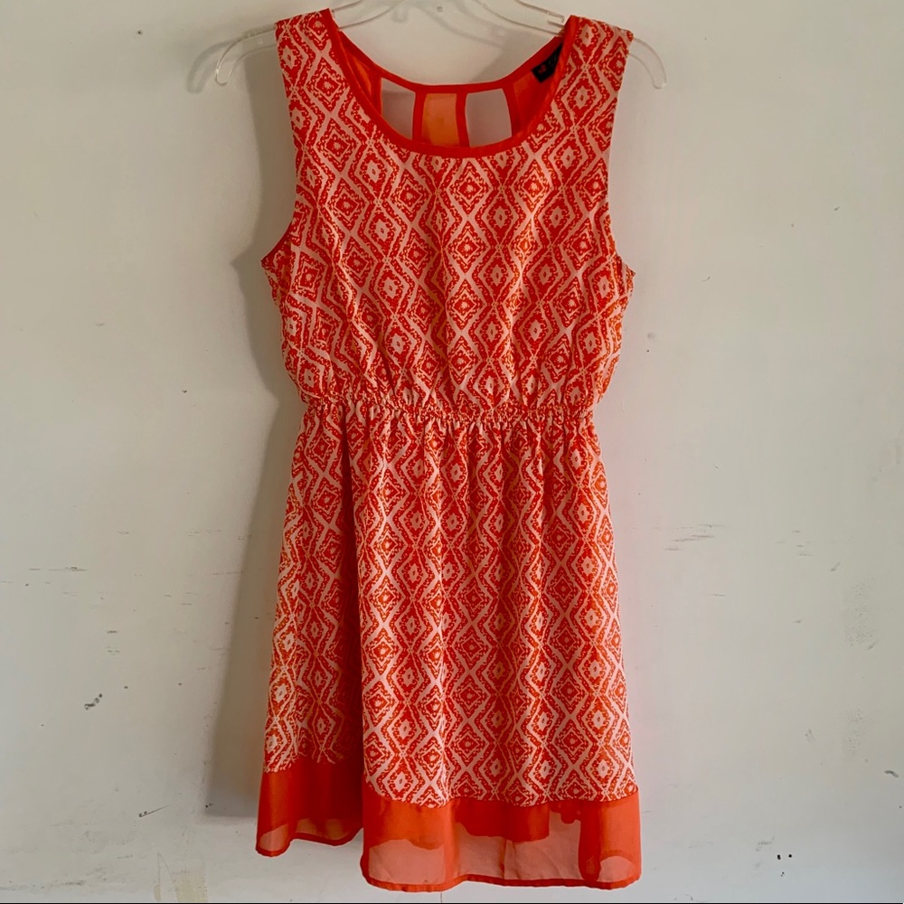 Orange Sleeveless Dress